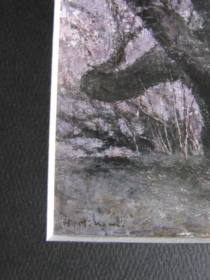 三上浩、【謳歌】、希少な額装用画集より、新品額装付、状態良好