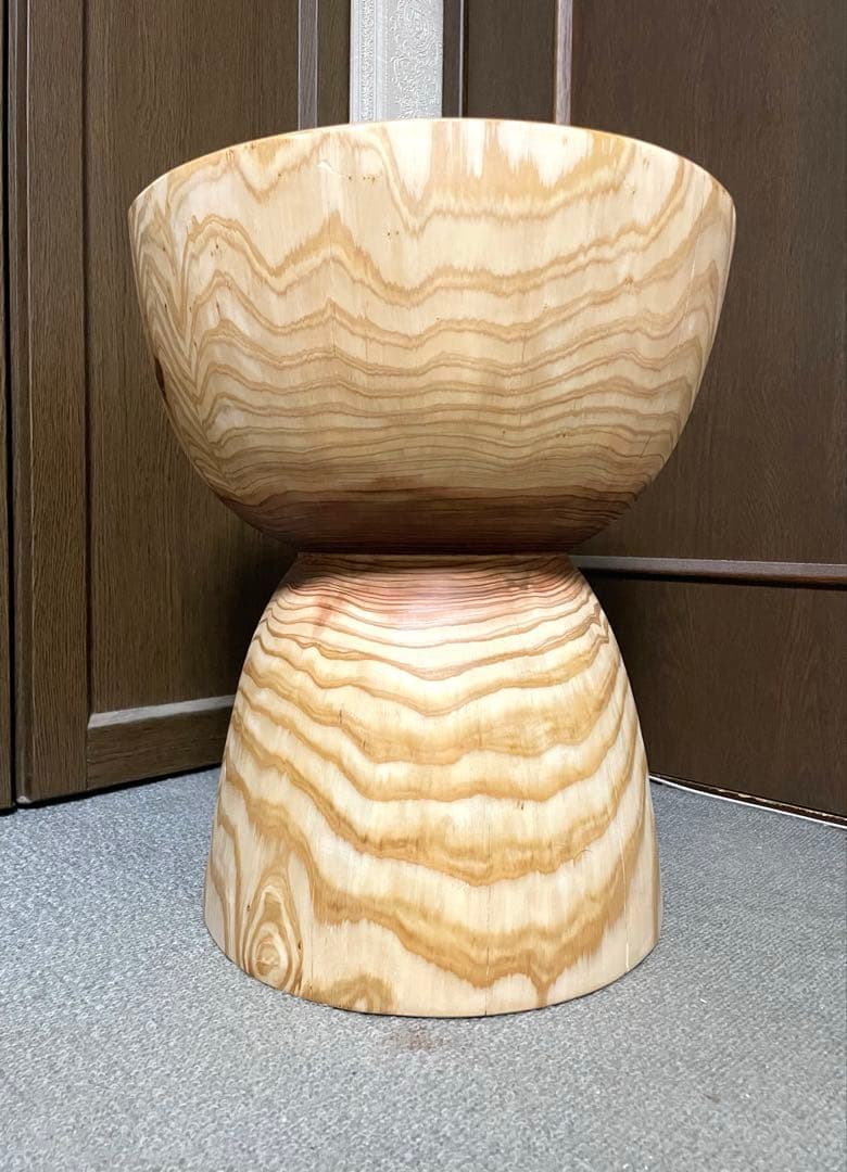 丸太　スツール　サイドテーブル　置物台