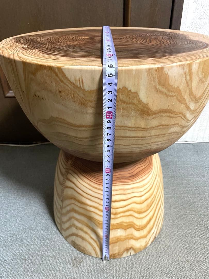 丸太　スツール　サイドテーブル　置物台
