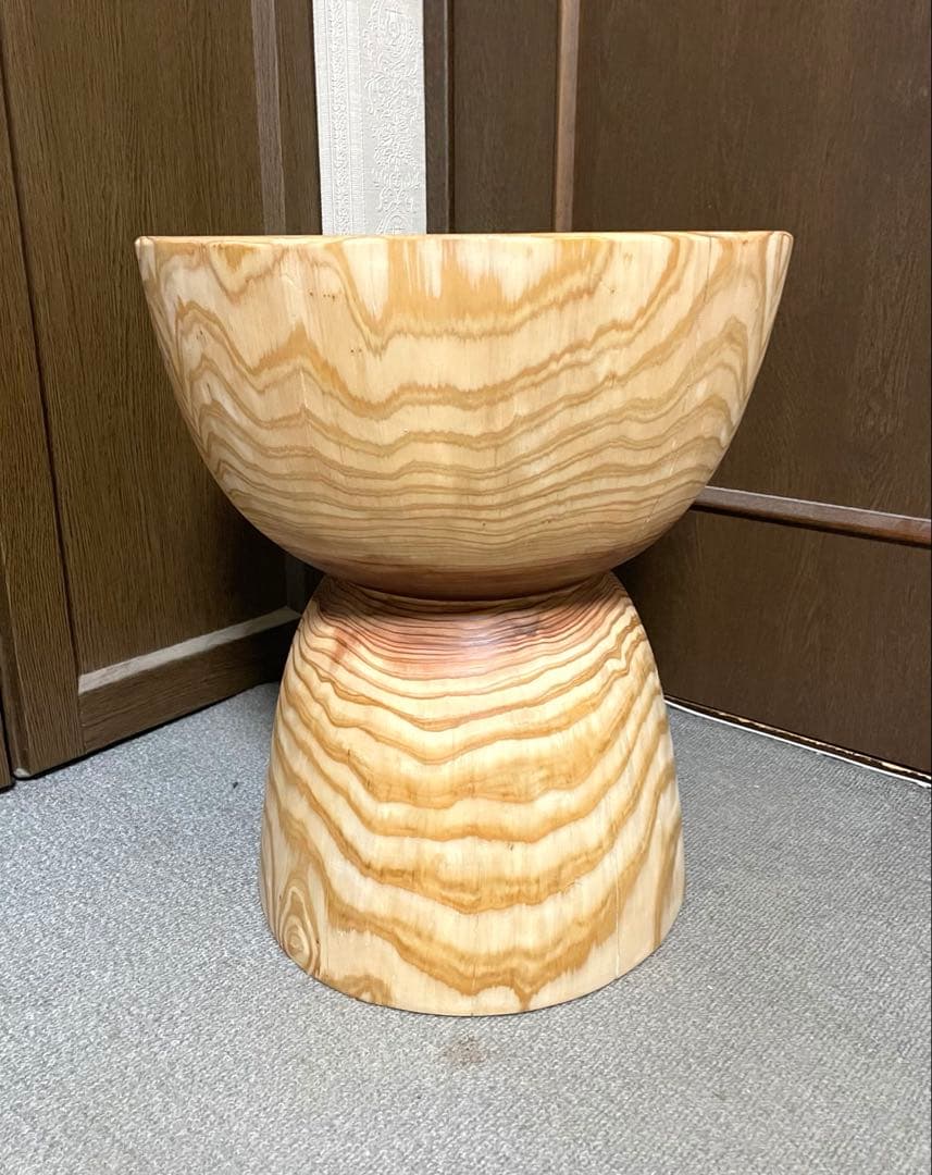 丸太　スツール　サイドテーブル　置物台