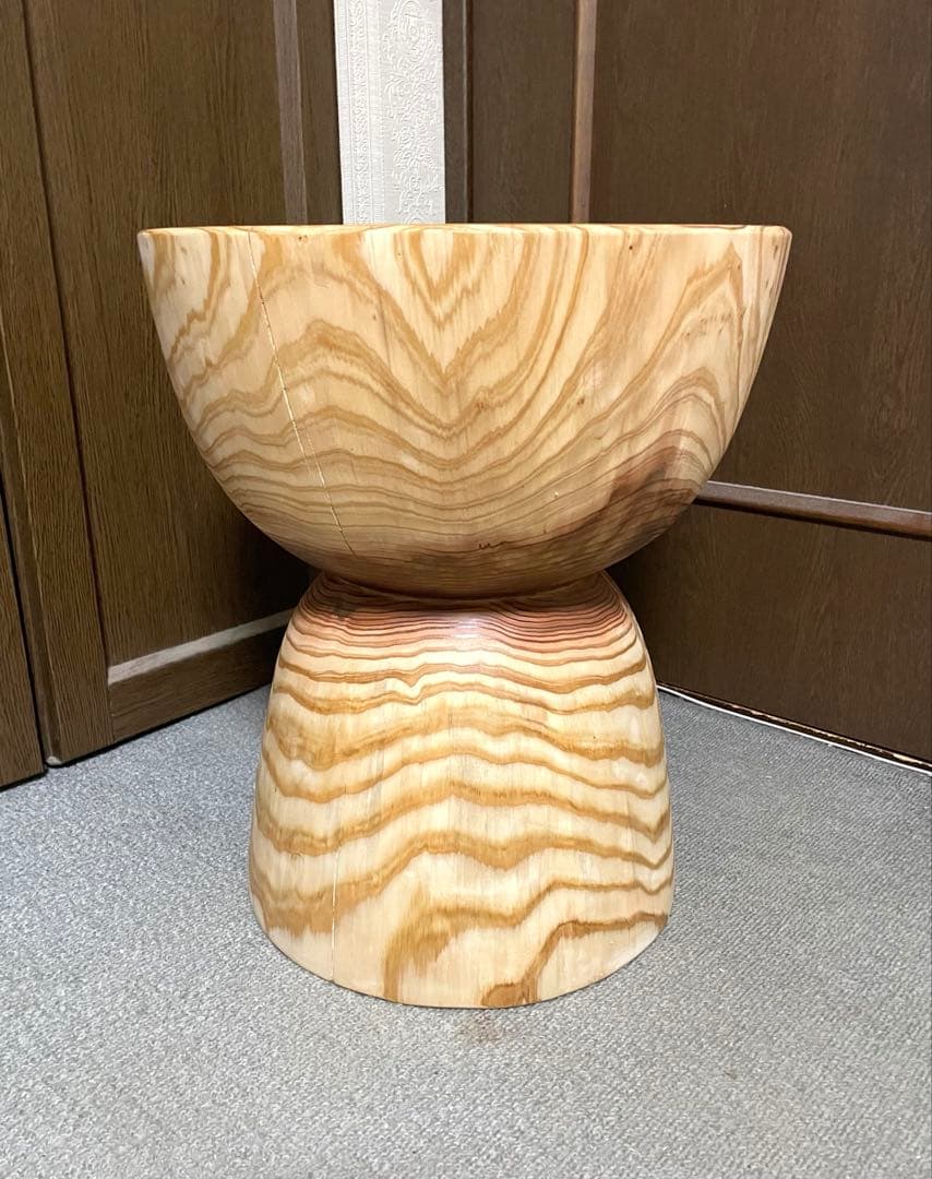 丸太　スツール　サイドテーブル　置物台