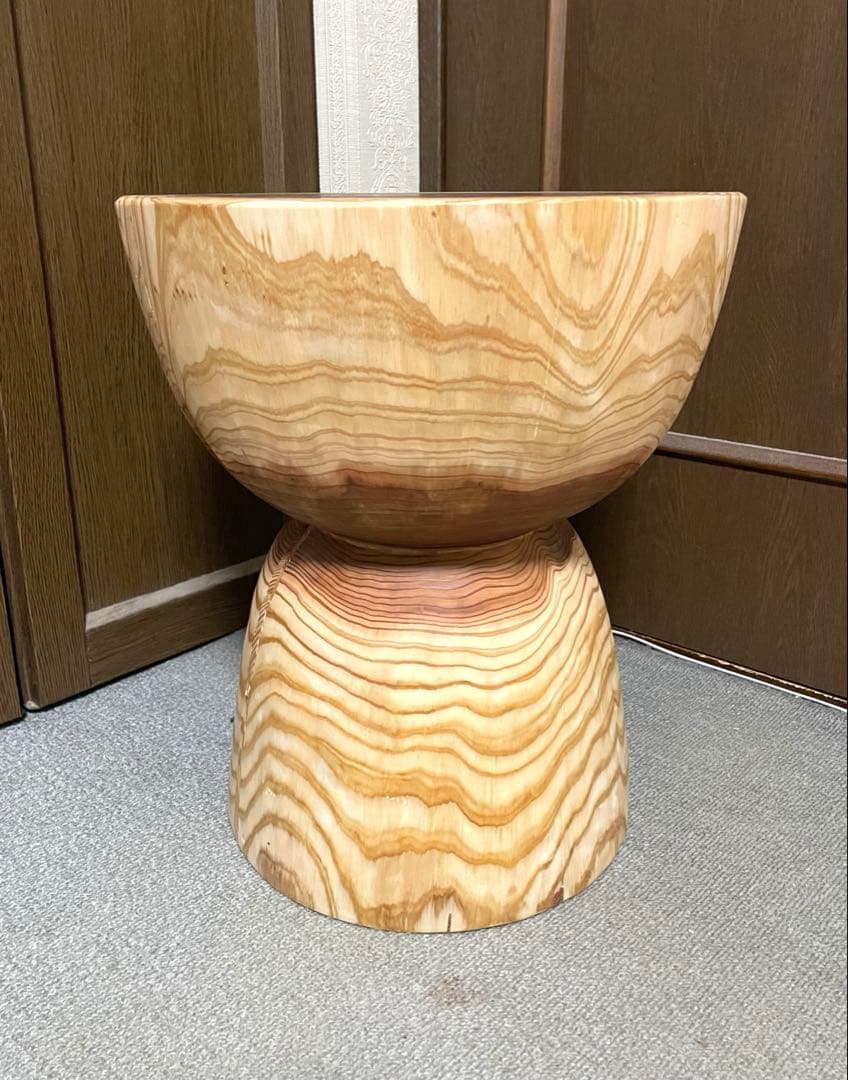 丸太　スツール　サイドテーブル　置物台