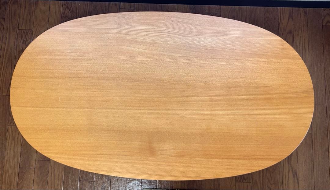 無印良品　楕円こたつ・小・本体・タモ材曲木脚