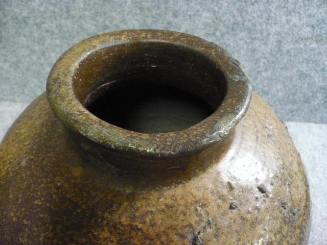 常滑焼 ごまだれ 茶壷 [B31497]