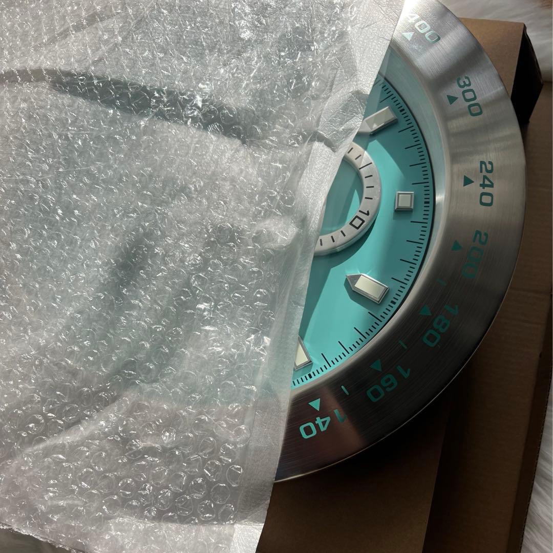 デイトナ　サブマリーナ　掛け時計　新品　ティファニーブルー