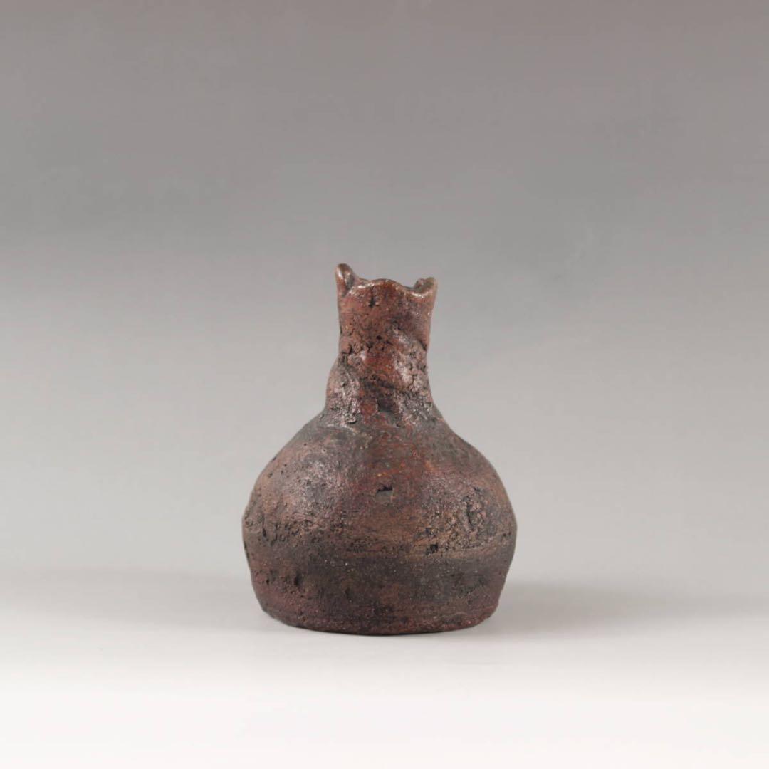 信楽 徳利 大正3年生まれ 小川仁斎 古道具 アンティーク 信楽焼 花入