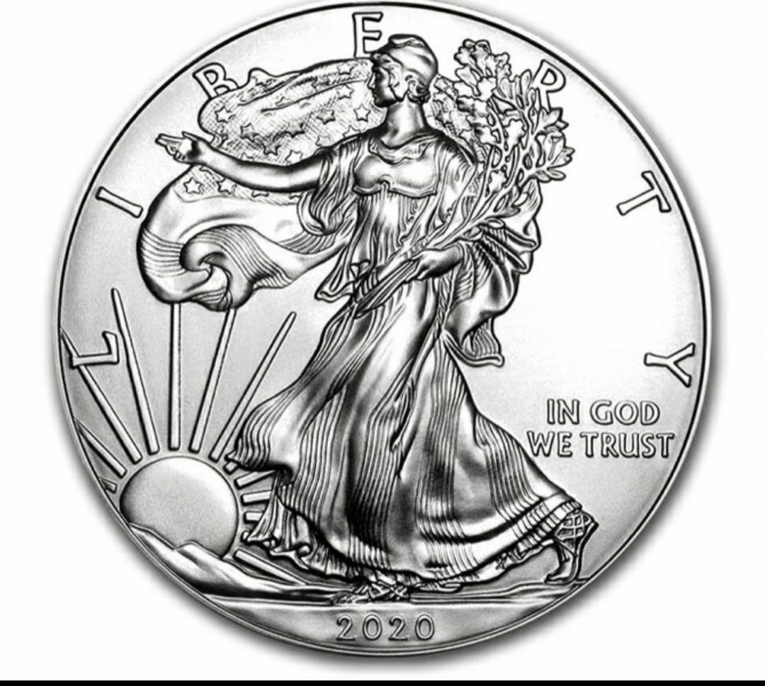 アメリカ 「イーグル・ウオーキング リバティ」純銀 1オンス 銀貨【20枚】
