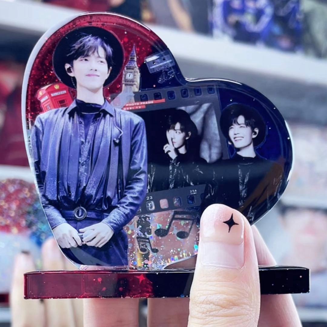 新作 肖戦 Lサイズ　デザインハート　レジンスタンド❣️5点❣️確認用❣️1216