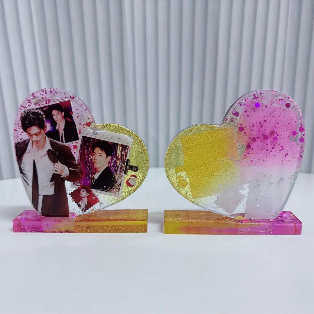 新作 肖戦 Lサイズ　デザインハート　レジンスタンド❣️5点❣️確認用❣️1216