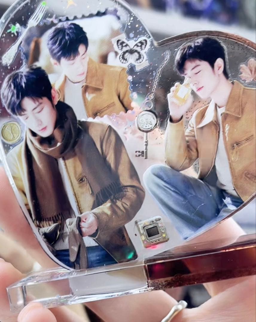 新作 肖戦 Lサイズ　デザインハート　レジンスタンド❣️5点❣️確認用❣️1216