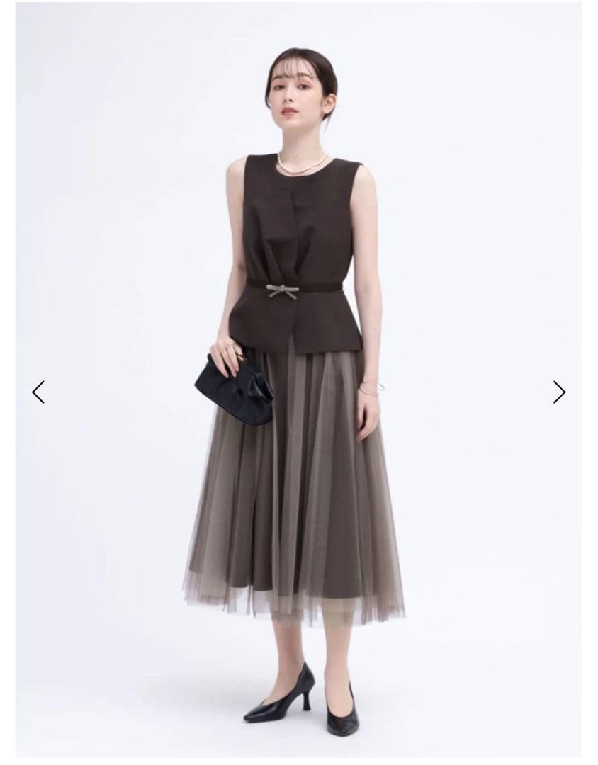 【新品 未使用】Rire Fete チュールドレス 定価59,000円