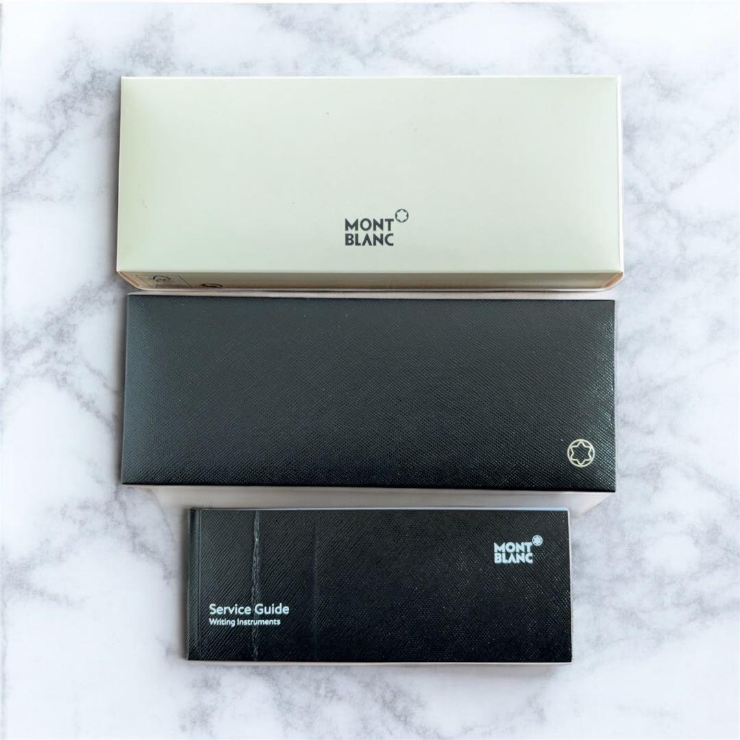 新品未使用！MONT BLANC 黒 ボールペン（文字彫刻あり）箱付き