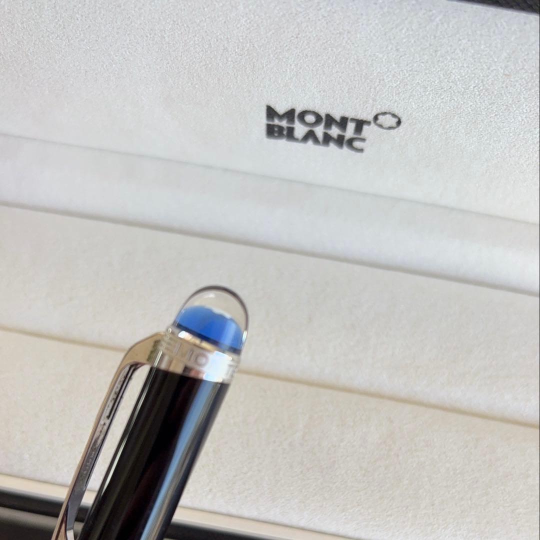 新品未使用！MONT BLANC 黒 ボールペン（文字彫刻あり）箱付き