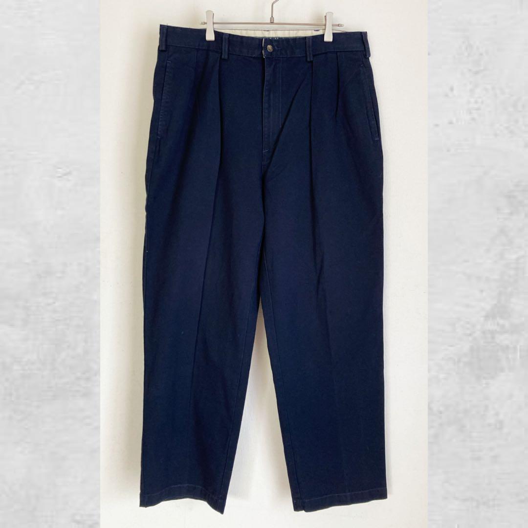【USA製】ポロチノ アンドリューパンツ ラルフローレン ネイビー 36×30