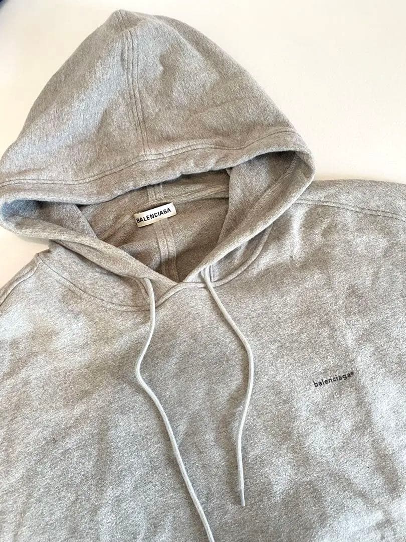【美品】BALENCIAGA バレンシアガ パーカー グレー S