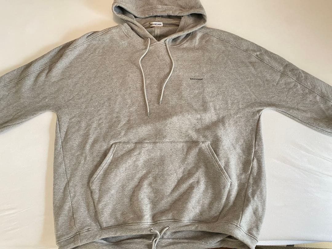 【美品】BALENCIAGA バレンシアガ パーカー グレー S