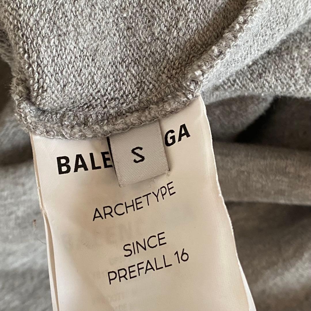 【美品】BALENCIAGA バレンシアガ パーカー グレー S