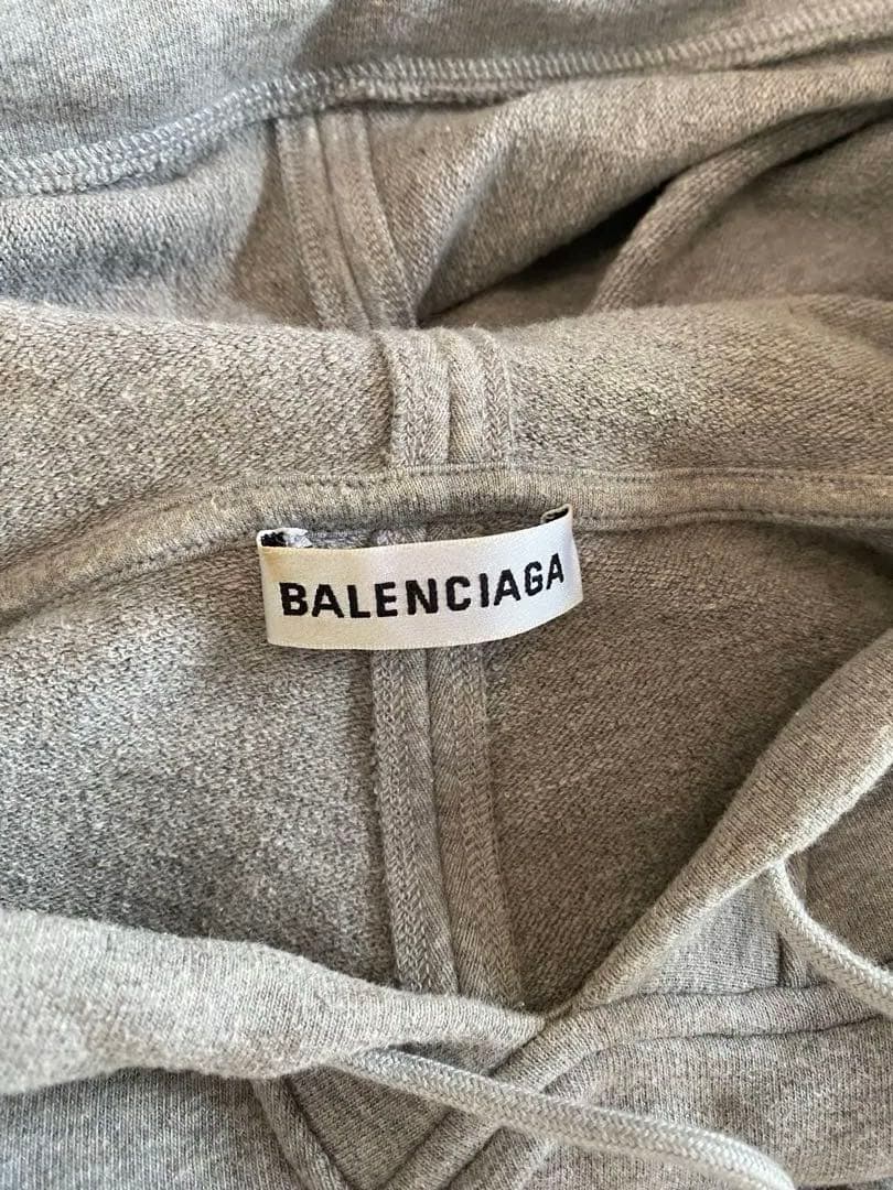 【美品】BALENCIAGA バレンシアガ パーカー グレー S