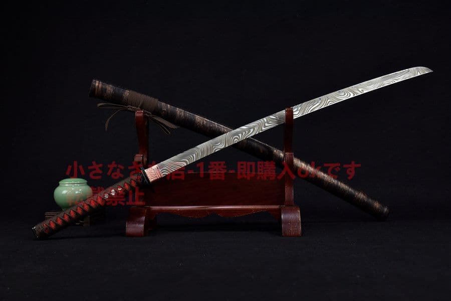 ダマスカス紋 武具　刀装具　日本刀　模造刀   居合刀