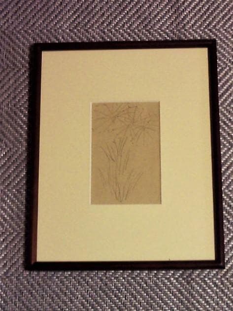 ★巨匠★栃木の画壇★川島理一郎【デッサン画／花火／２枚まとめて】本人手紙付き