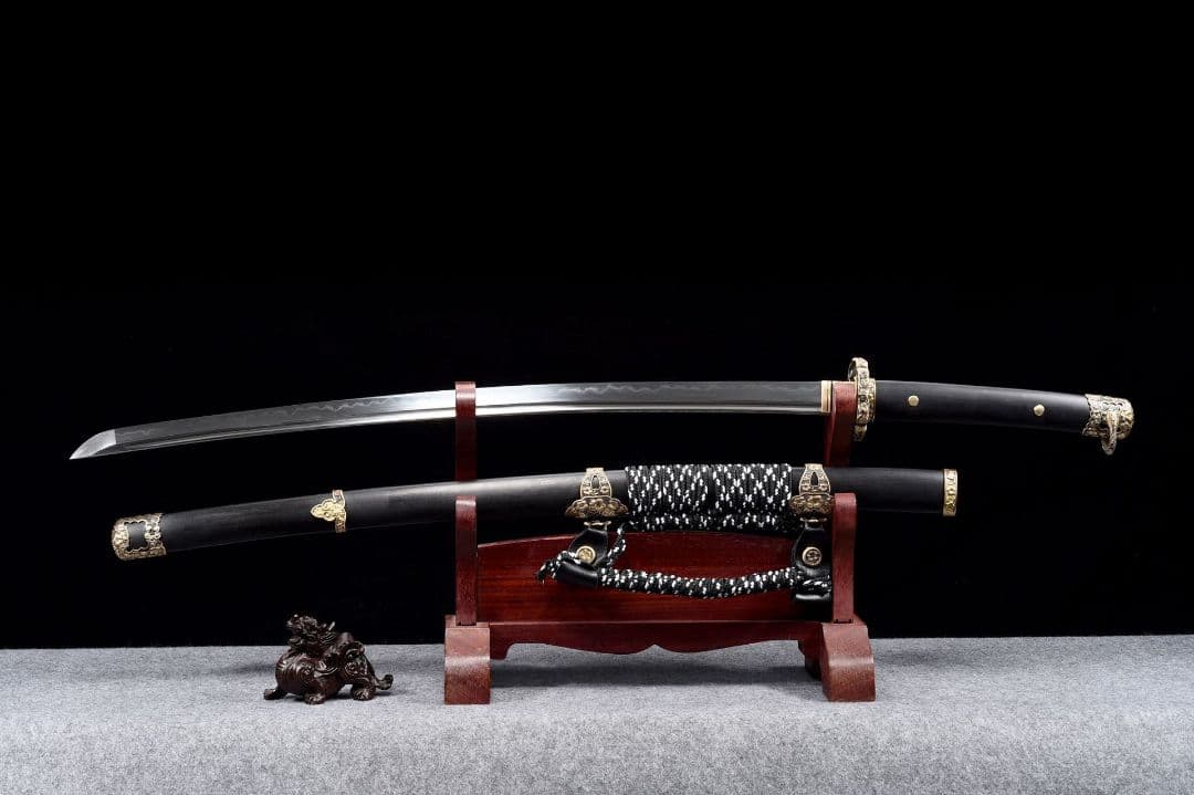サクラ墨刃1135-武具 刀装具 日本刀　模造刀 居合刀 武士道 武蔵 鑑賞用