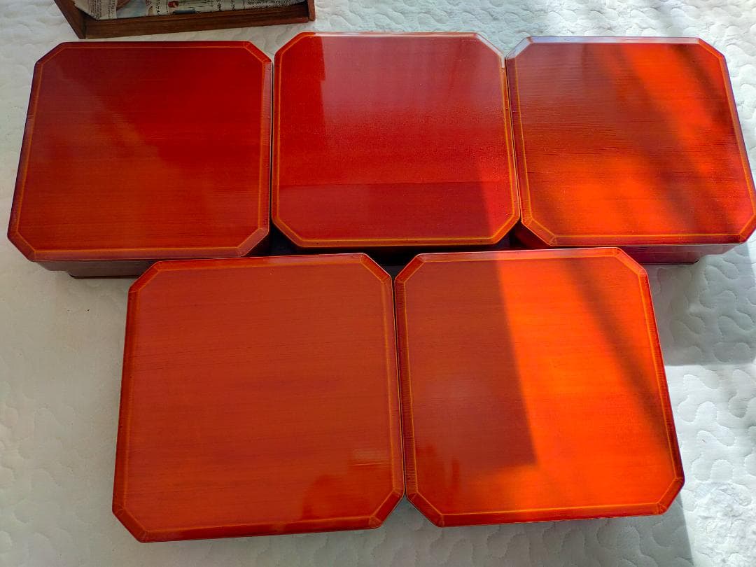 飛騨春慶塗 大徳寺重　大徳寺弁当 5客　茶事　点心