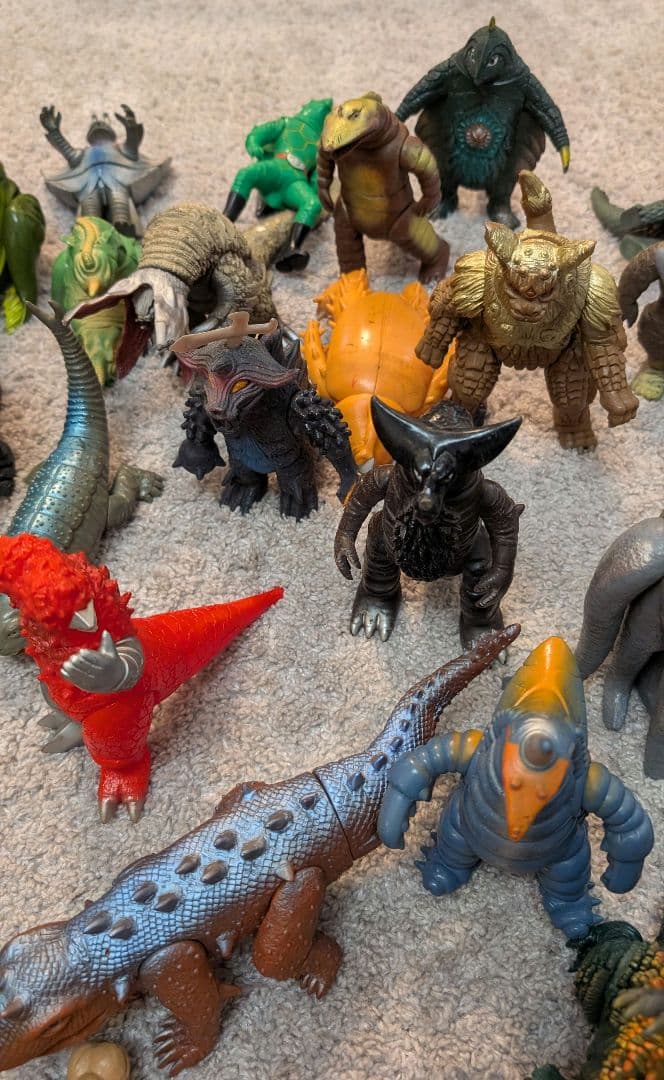 【まとめ売り】ゴジラ ウルトラマン 怪獣 フィギュア 当時物