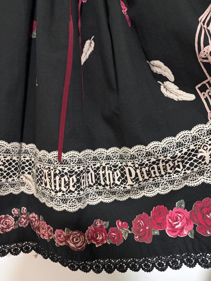 ALICE and the PIRATES EDEN柄スカート ボンネット
