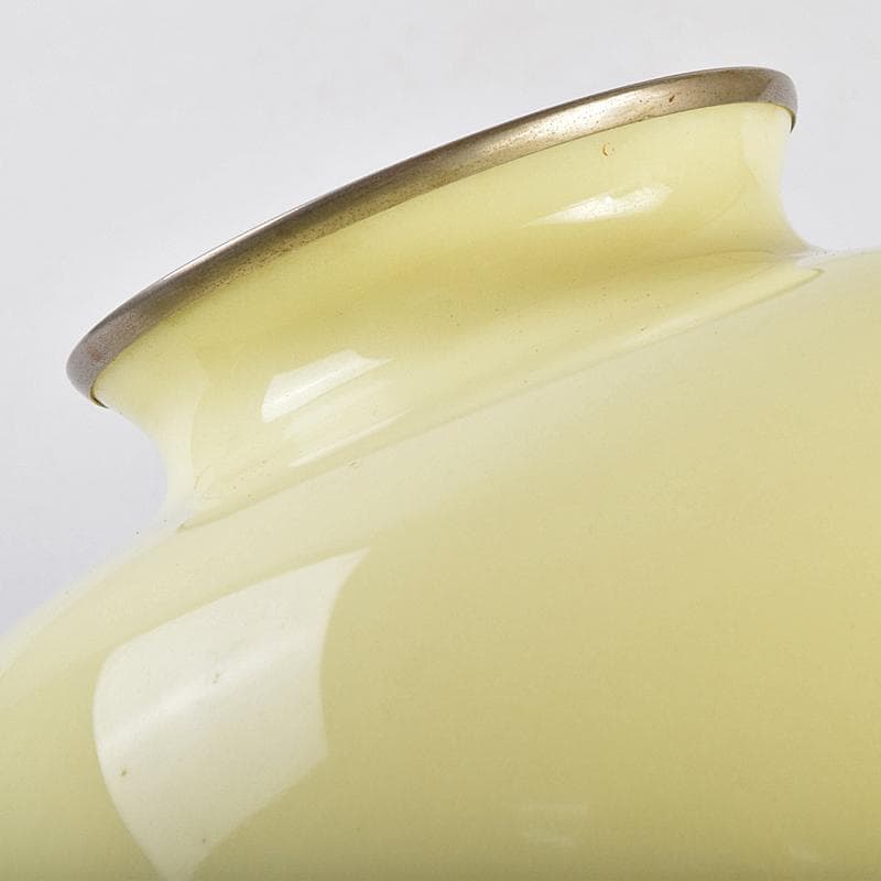 七宝焼　四君子文　花瓶　時代箱付　D　R9122B