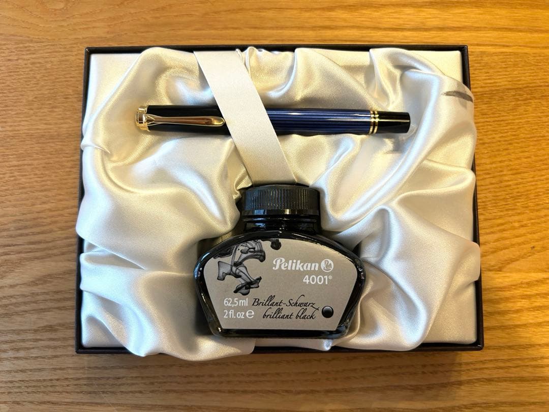 ペリカン　Pelikan M400 ブルーストライプF インクセット