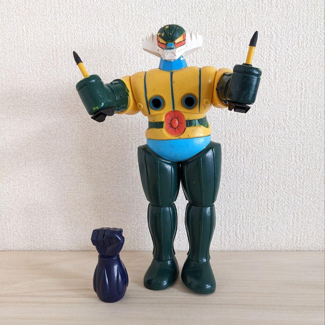 ゅ*ず様 【ジャンク】旧タカラ 鋼鉄ジーグ ひみつ武器付 当時物 ソフビ ダイナ