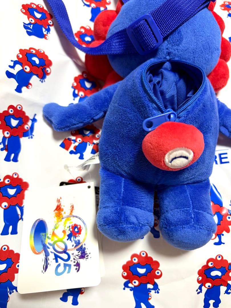 新品✨大阪関西万博 会場限定✨ミャクミャクぬいぐるみポーチ にっこりポシェット❣️