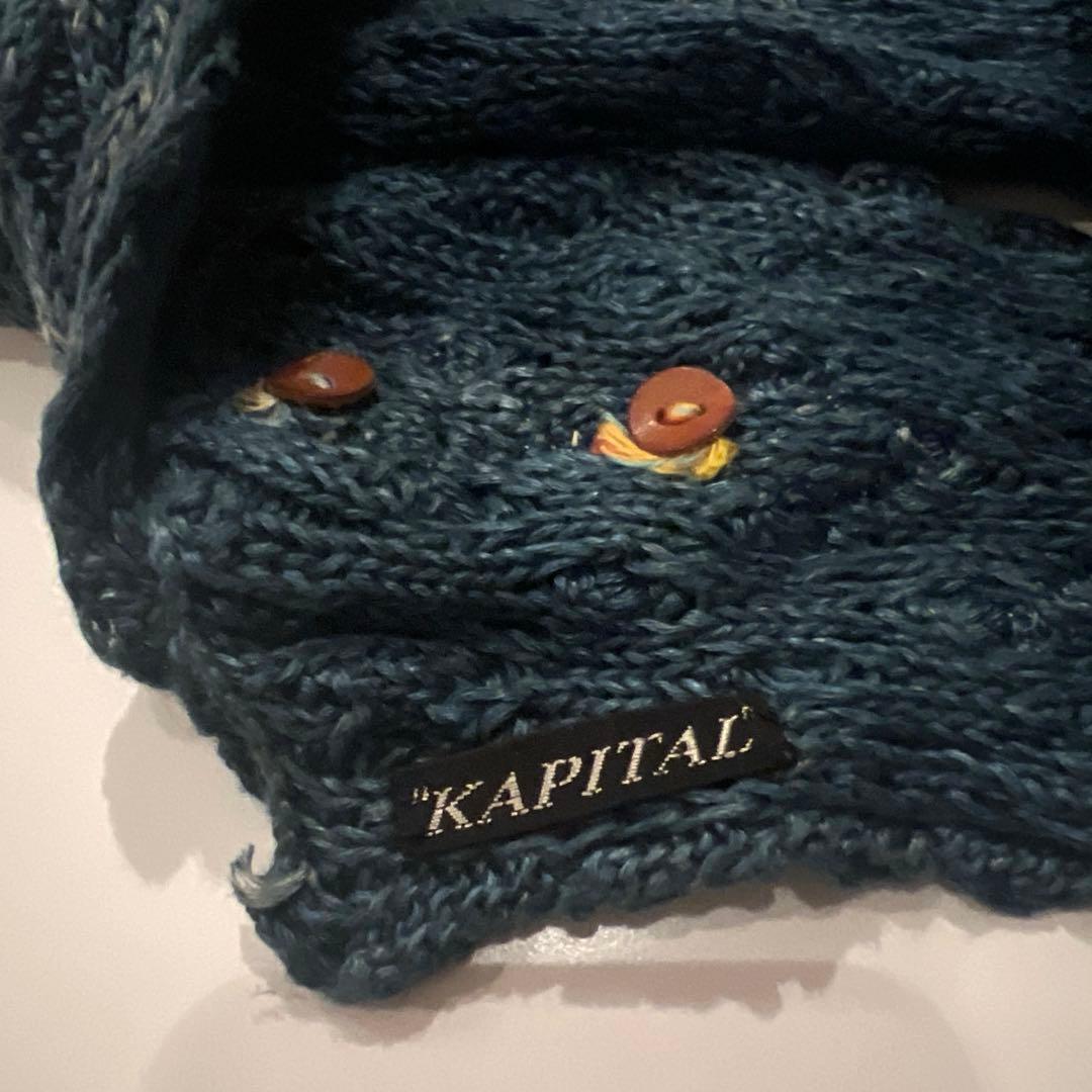 お値引き中‼️kapital ターバン インディゴ ニット kountry