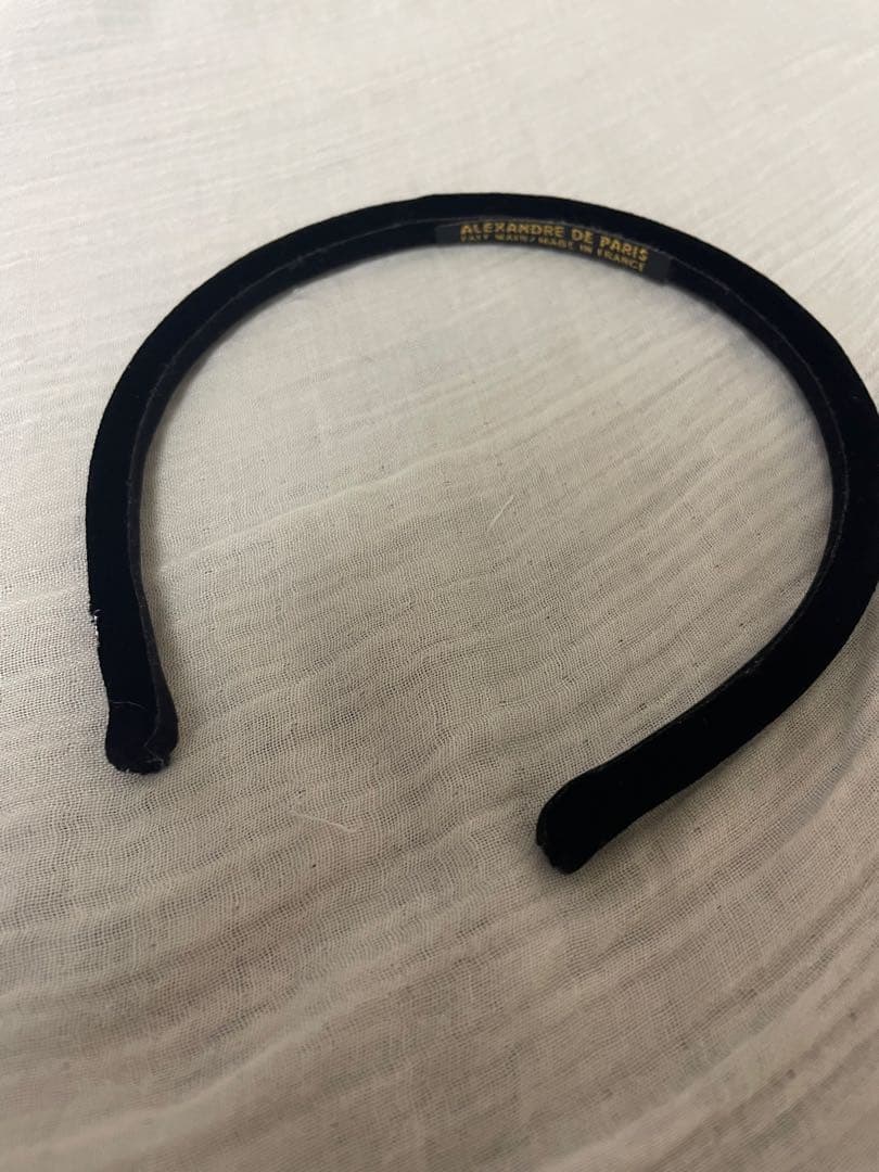 Alexandre de Paris 黒 ヘアバンド カチューシャ