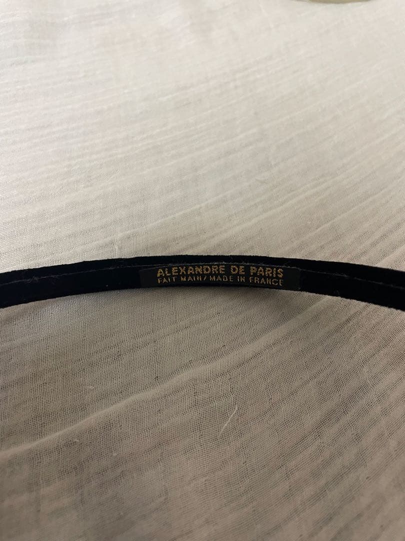 Alexandre de Paris 黒 ヘアバンド カチューシャ