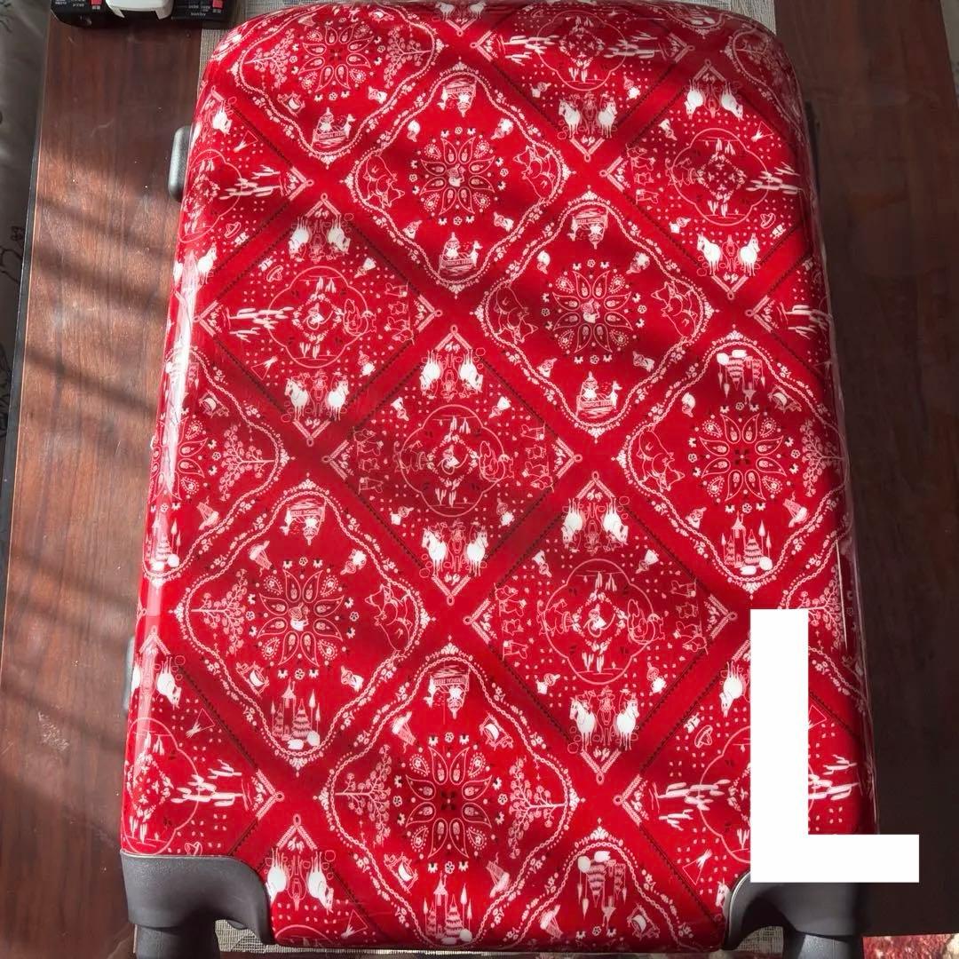 未使用 訳ありリトルミィ スーツケース L ペイズリー 赤 ムーミン