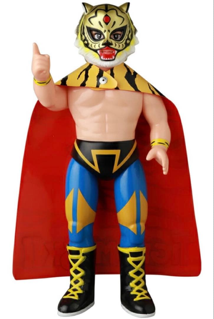 【新品未使用】メディコムトイ SFS 初代タイガーマスク(初期ゴールド版）