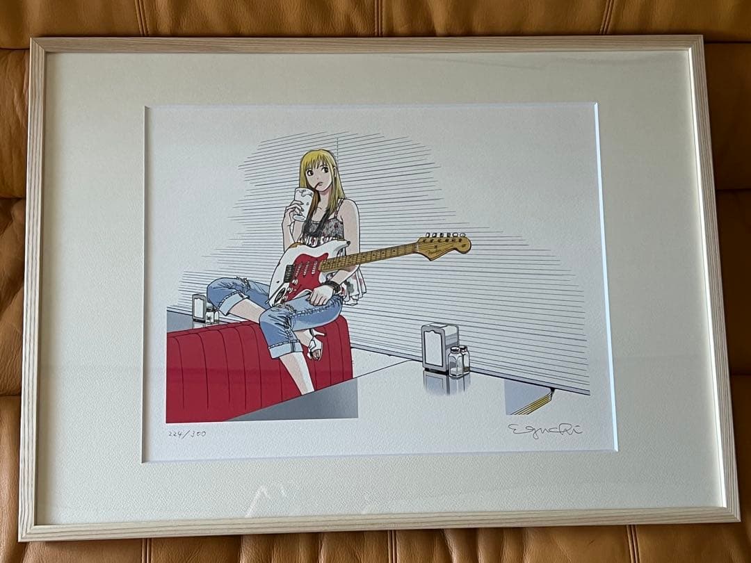 江口寿史版画 ストップ!!ひばりくん! 【ストラトキャスター】