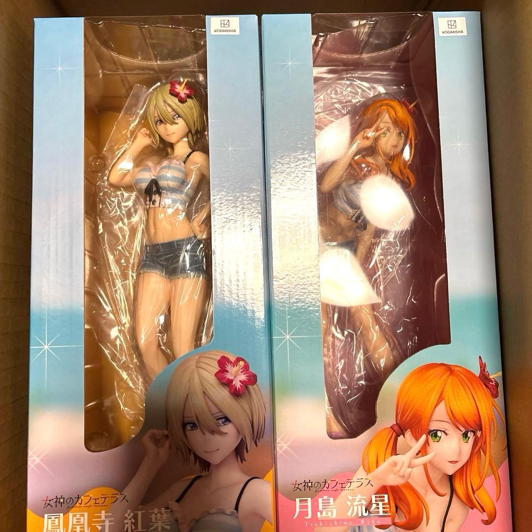 女神のカフェテラス 月島流星 鳳凰寺紅葉 水着フィギュアユニオンクリエイティブ