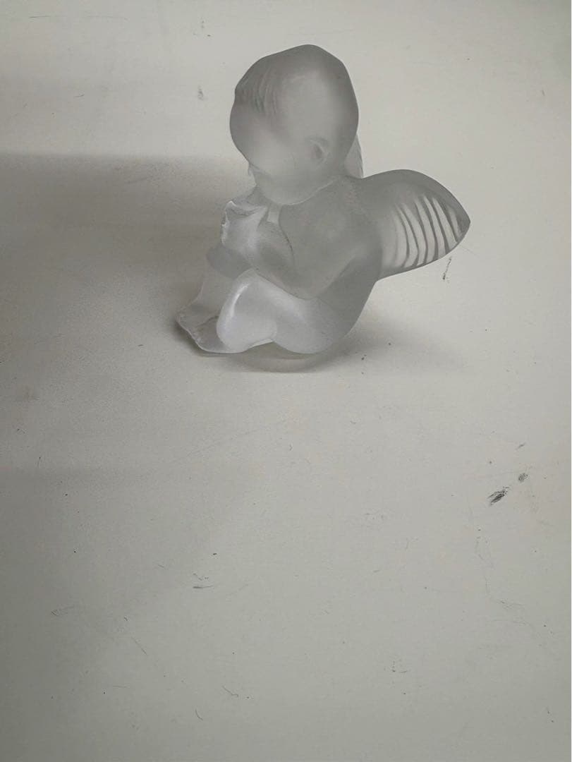 Lalique ラリック クリスタル 天使 置物 3体セット 中古品