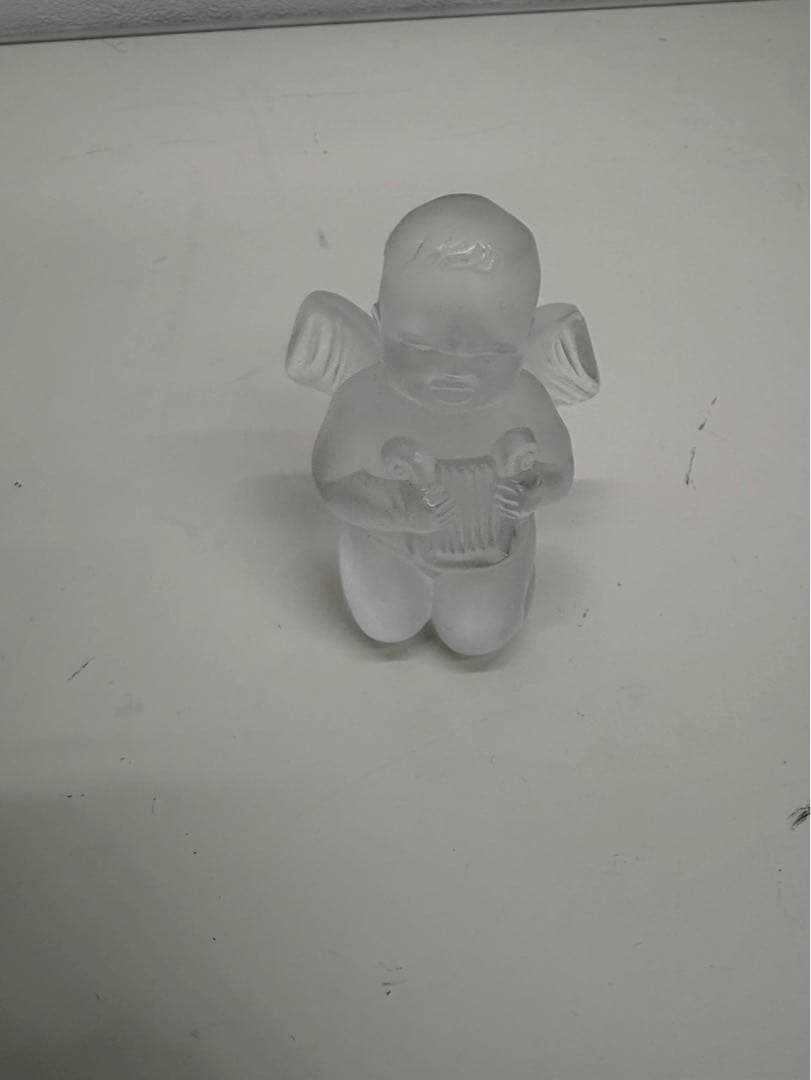 Lalique ラリック クリスタル 天使 置物 3体セット 中古品