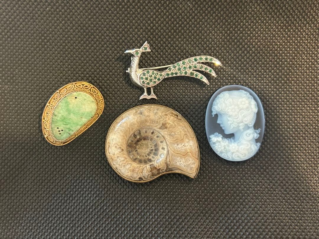 アンティークブローチ2 帯留め1カメオ1 最終値下げ