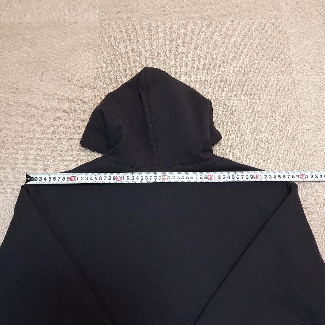 ロサンゼルスアパレル　14オンス　ブラック　裏起毛 ジップパーカー　サイズ L