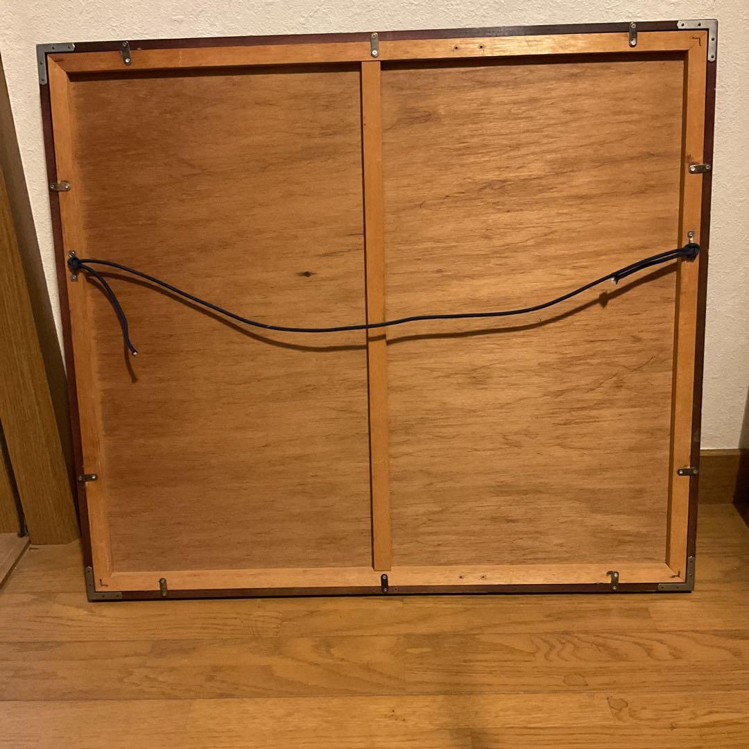 作者名不詳 絹本彩色画 花鳥図【 牡丹の花に蜂図 】 額装仕立て