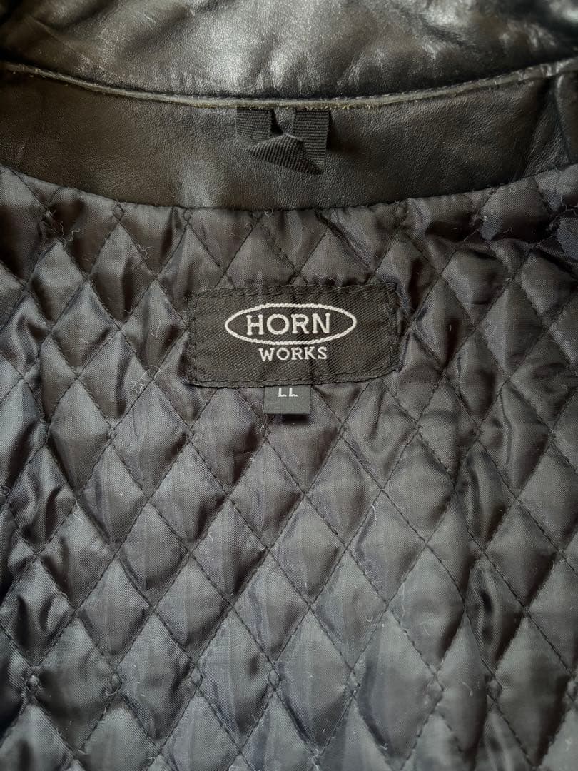 HORNE WORKS ホーンワークス シングルライダースジャケット LL