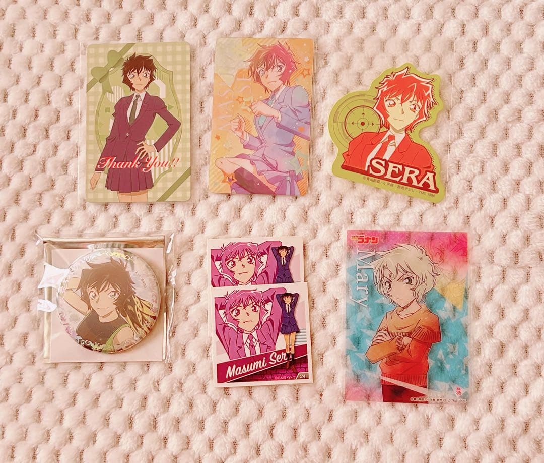 高木渉、佐藤美和子、世良真純、京極真、鈴木園子、ジン、ウォッカ　グッズバラ売り