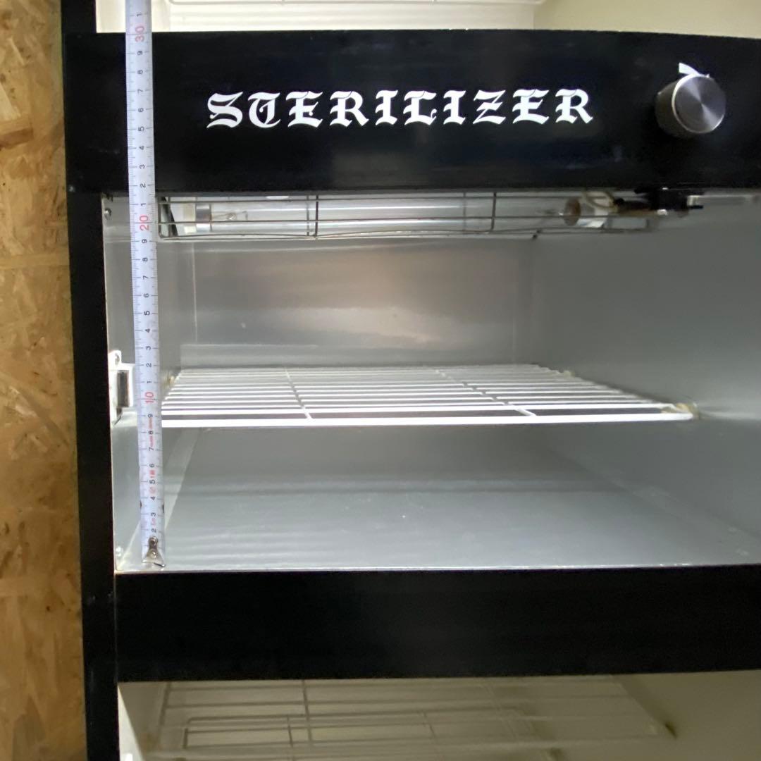 昭和レトロ　STERILIZER棚 ライト点灯　札幌白石区引き取り希望　現状品