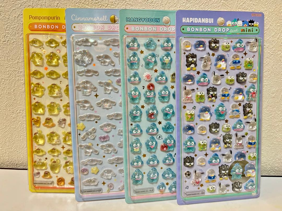 【正規品】ボンボンドロップシール　ミニ　サンリオ　全8種コンプリートセット