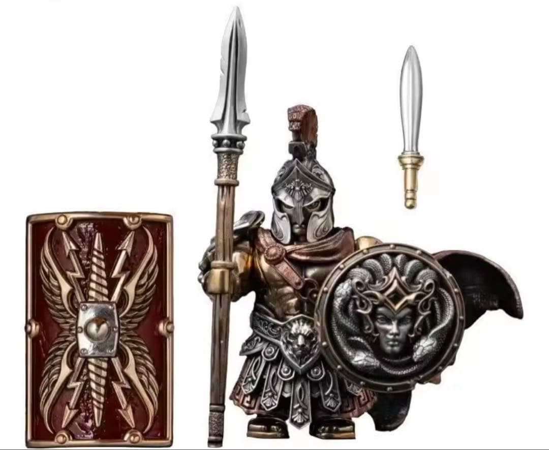 取り外し可能なスパルタ司令官　メタルオーナメント　銅製フィギュア