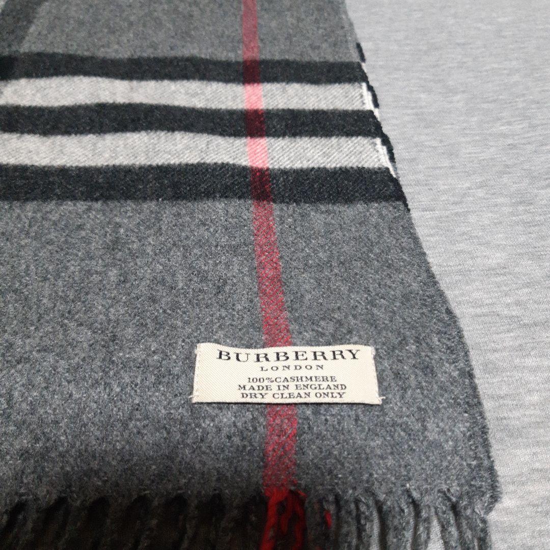 BURBERRY カシミヤ チェックマフラー